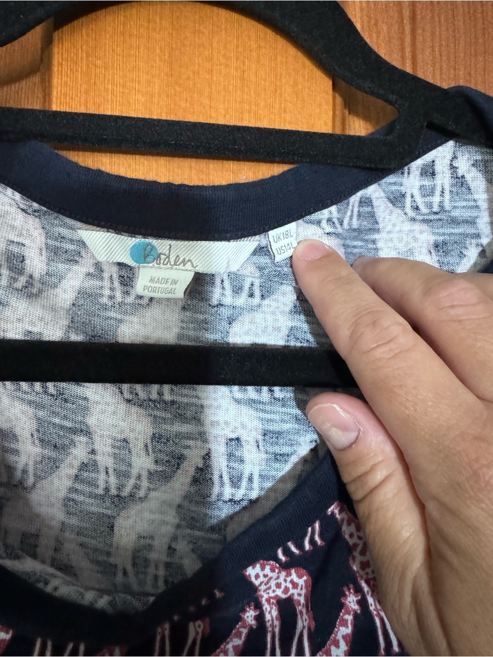 Boden Giraffe Mini Dress 14L - Picture 3 of 6